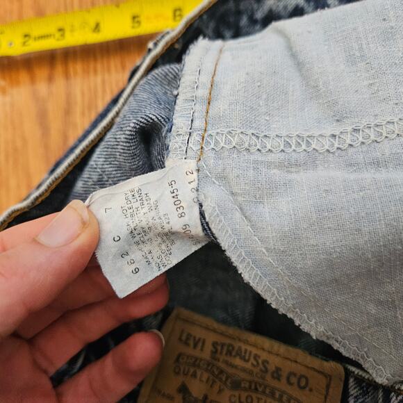Orange Tag Vintage Levi's Acid Wash Size 33×32 - Picture 7 of 8